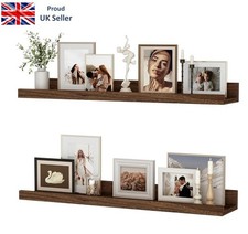 Walnut Floating Shelves Set of 2, Shelves Set of 2 - 60cm / 24Inch