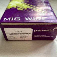 Parwekd  Aluminium Mig Welding Wire 5356 -  A5510  1.0mm x. 0.5 KG x1 