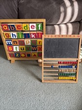 Wooden Alphabet Abacus Frame