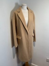 Topshop camel over coat 12 VGC