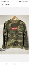 Supreme Sweatshirt Xxl Boys Jumper Camouflage Print (Or Small Mens,)