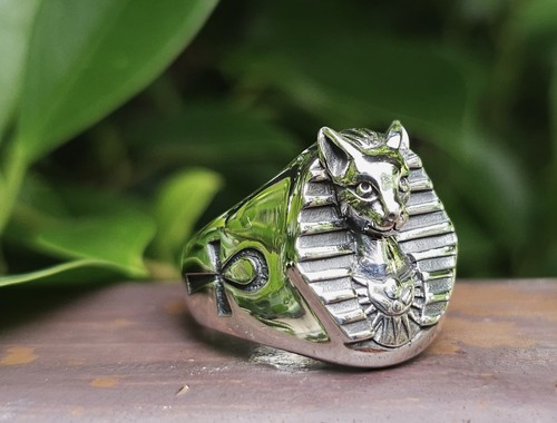 Bastet goddess ring 925 - bastet,