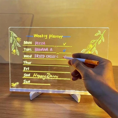 Led acrylic writing drawing - writing,