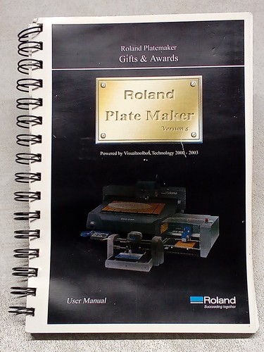 Roland plate maker version 6 - version,