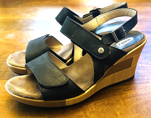 Wolky women black platform - wolky,