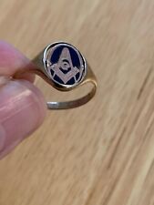 9 ct Masonic Swivel Ring Size V 