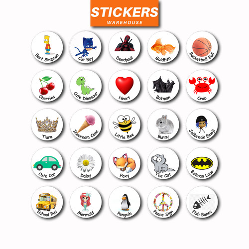 40x custom name stickers - custom,
