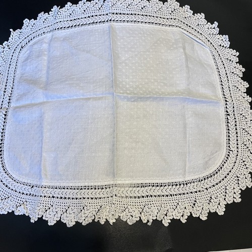 Large doily white - doily, cotton