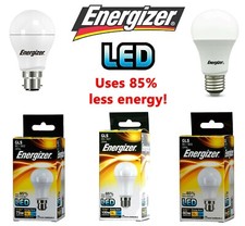 Energizer LED GLS Bulbs 5.6w = 40w 9.2W = 60W 12.5w = 100 WATT BC B22 ES E27