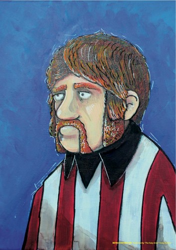 Vintage footballer red - red, &
