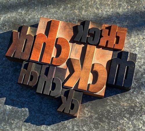 Mixed set of letterpress - mixed,