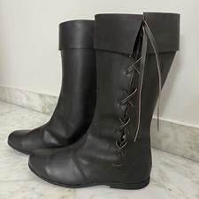 Medieval Leather Long Boot