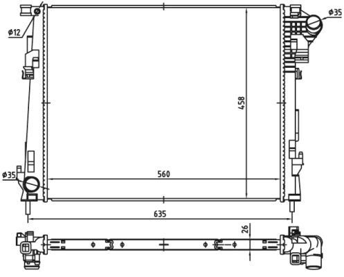 Nrf radiator for - for, vauxhall