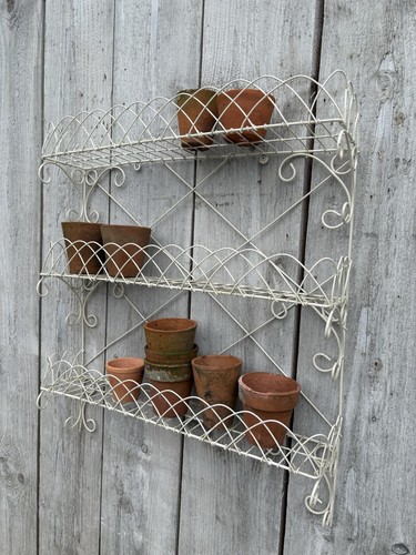 Vintage wirework shelf - unit,