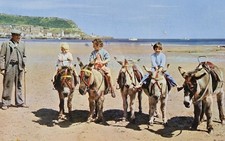 Off For A Ride, Scarborough, Vintage Postcard Postmark 26 June 1965