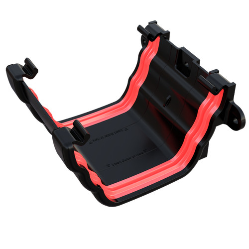 Upvc black ogee gutter - og,