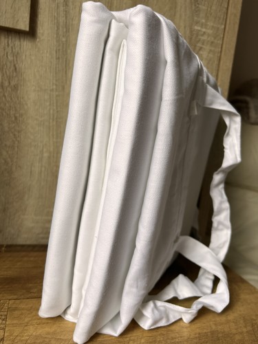 White lined cotton eyelet - lined,
