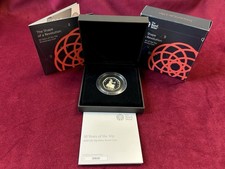 2019 50 Years Of The 50p UK BUNC 50p Fifty Pence Silver Proof Boxed Coin & COA