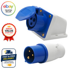 16 Amp 3 Pin Socket And Plug