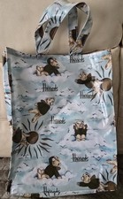 Vintage Harrods Blue Angel Teddy Bear in Clouds Tote Shopping Bag