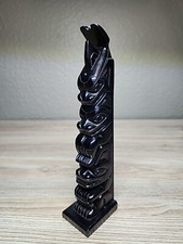 North Coast Haida Totem GWAII Museum Denny Dixon VII-B-1911 9.5 Inch Argillite 