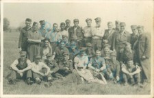 WW2 British Prisoner's Of War POW's Men On Break Work Duty Stalag XXI D Poland 