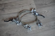 Hope TECH EVO X2 Front Rear Post Mount Silver Hydraulic Disc Brakes MTB XC