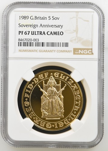 1989 gold proof - proof, five
