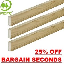 Timber Roofing Battens 25x50mm 2x1" Wood Fence Trellis Treated Roof Tile SECONDS