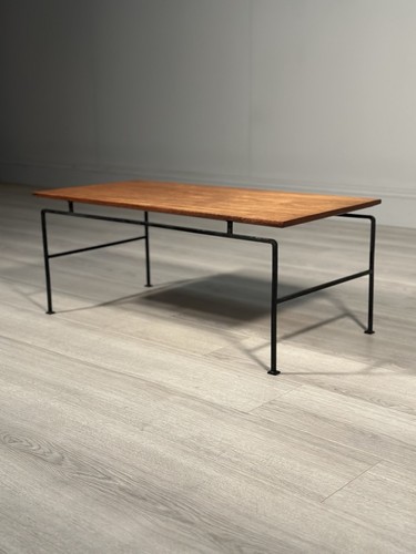 1960 teak and steel coffee - 1960’s,