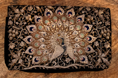 Vintage black velvet evening - velvet,