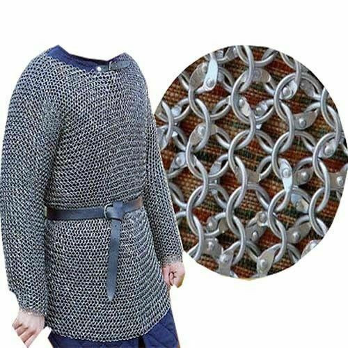 Medieval knight round riveted - round,