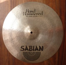 Sabian Hand Hammered HH 16" Thin Crash Cymbal