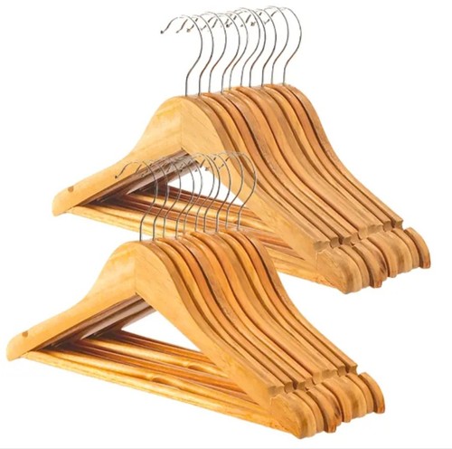 Pcs wooden coat hangers - wooden,