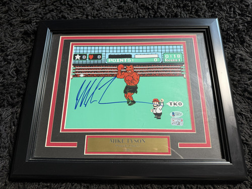 Mike tyson autographed signed - mike,