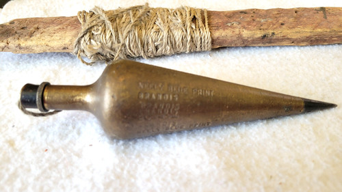 Antique brass plumb - antique,