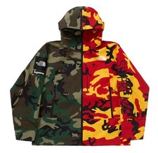  Supreme The North Face TNF Split Taped Seam Shell Jacket Camo Size XL