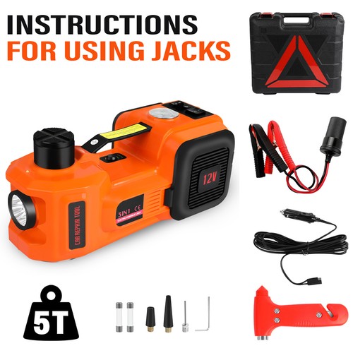 Electric car jack with tire - car,