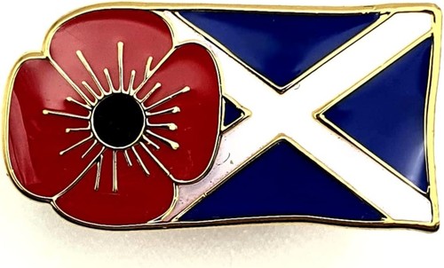 Poppy scotland flag - :,