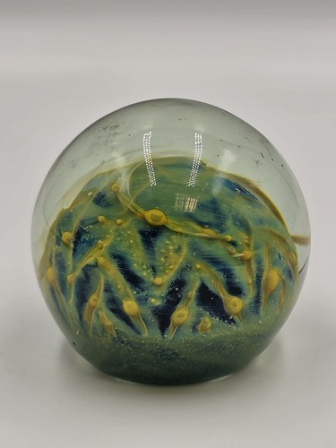 Mdina glass paperweight - glass,