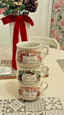 Vintage Recipe Soup Bowls Set