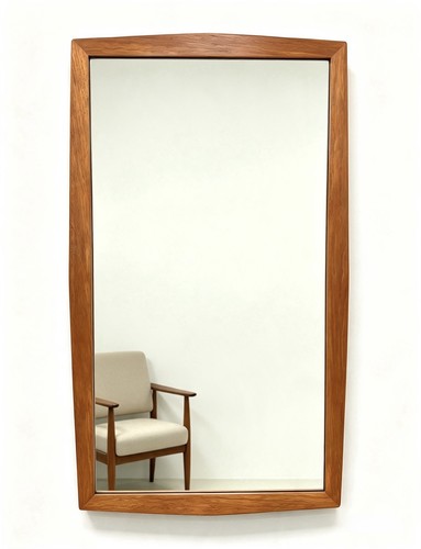 Vintage teak wall mirror - teak,