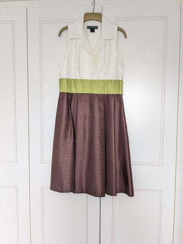 White brown and green - white,