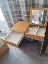 IKEA dressing / make up table WITH MIRROR * perfect condition * oak effect *