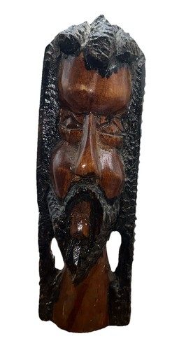 Rastafarian figure hand carved - rastafarian,
