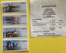 POST & GO -ESTONIA - 1ST VENDING MACHINE ISSUE- VISIT ESTONIA - COLLECTOR STRIPS