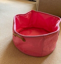 Pink soft storage caddy