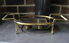 Vintage Gold Golden Table Top Food Plate Dish Casserolle Warmer Heater Oval 60s