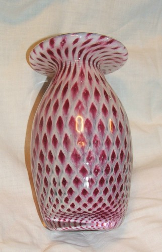 Vintage murano glass vase - glass,