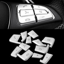 Steering wheel button silver - steering-wheel,